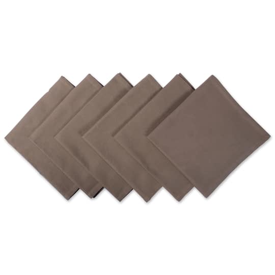 DII® Oversized Napkin, 6ct. in Brown | 20" x 20" | Michaels®